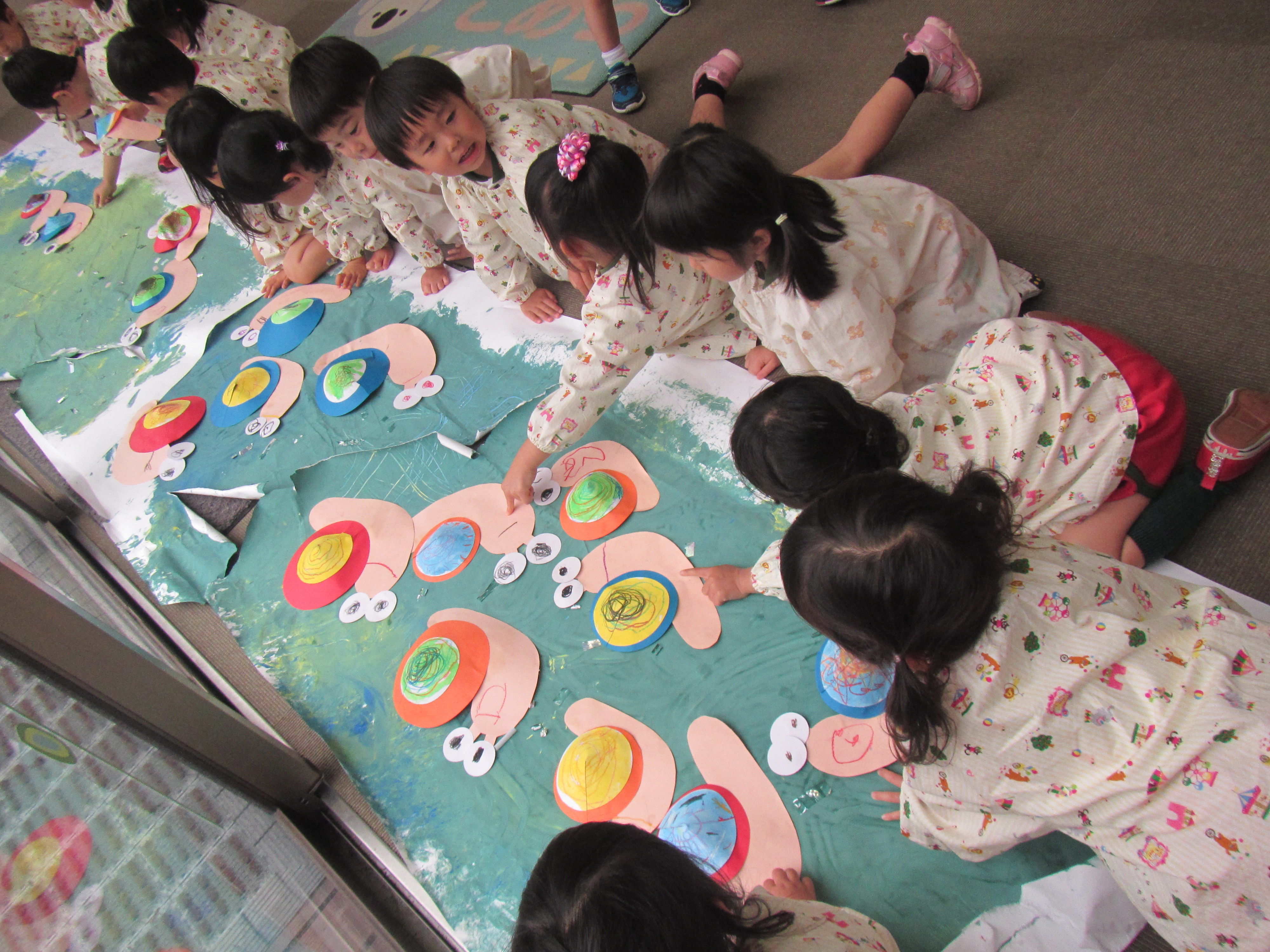 かたつむりを作ったよ 学校法人早翠学園 さみどり幼稚園 第二さみどり幼稚園